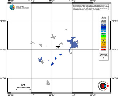 Mappa MCS - territori località
