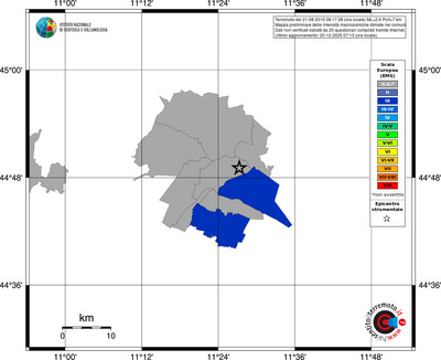 Mappa EMS - territori comuni
