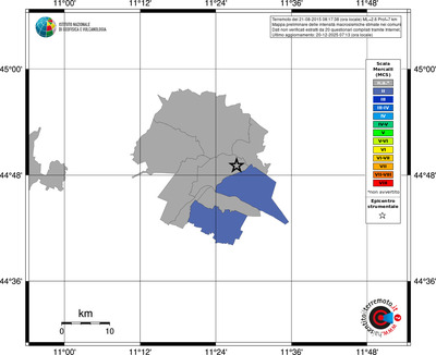 Mappa MCS - territori comuni