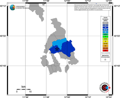 Mappa EMS - territori comuni