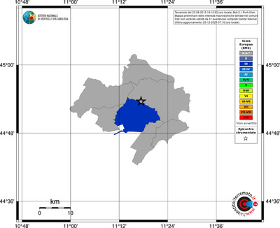 Mappa EMS - territori comuni