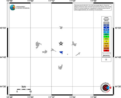 Mappa MCS - territori località