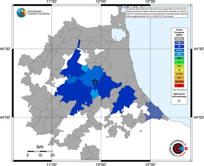 Mappa EMS - territori comuni