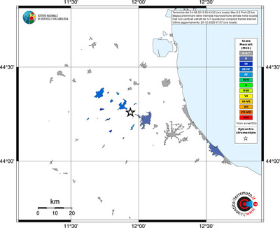 Mappa MCS - territori località