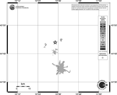 Mappa EMS - territori località