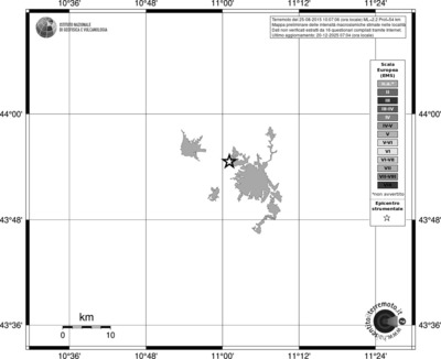 Mappa EMS - territori località
