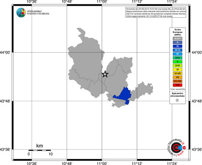 Mappa EMS - territori comuni