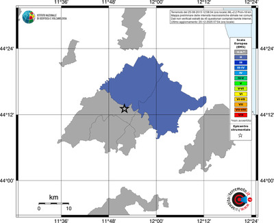 Mappa EMS - territori comuni