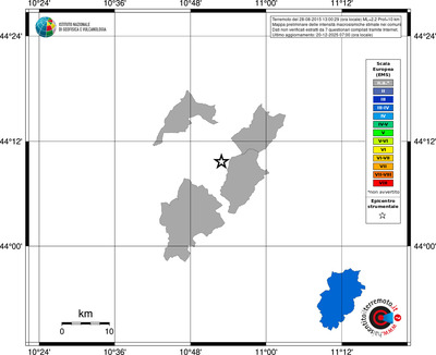 Mappa EMS - territori comuni