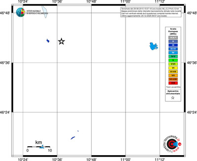 Mappa EMS - territori località