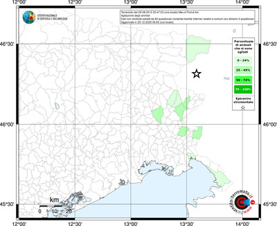 Mappa territorio comunale con almeno 3 questionari