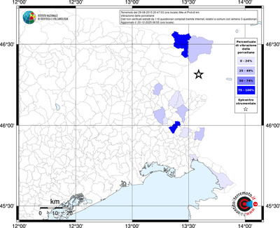 Mappa territorio comunale con almeno 3 questionari
