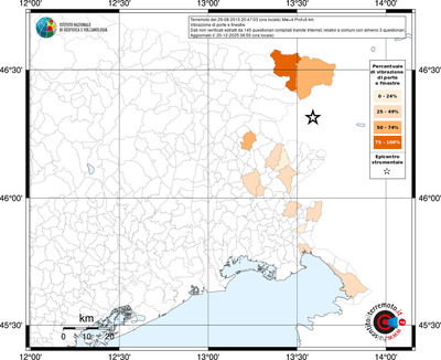 Mappa territorio comunale con almeno 3 questionari