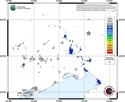 Mappa EMS - territori località