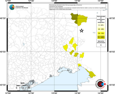 Mappa territorio comunale con almeno 3 questionari