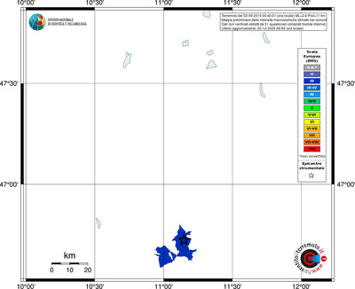 Mappa EMS - territori comuni