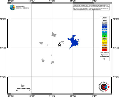 Mappa EMS - territori località