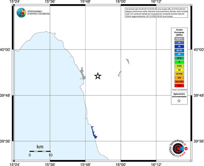 Mappa EMS - territori località