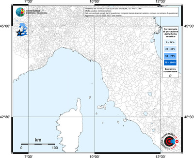 Mappa territorio comunale con almeno 3 questionari