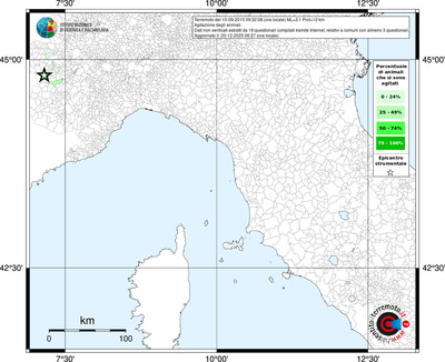 Mappa territorio comunale con almeno 3 questionari
