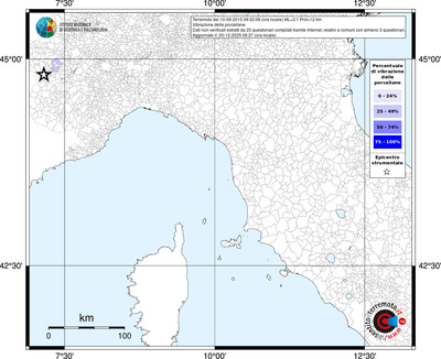 Mappa territorio comunale con almeno 3 questionari