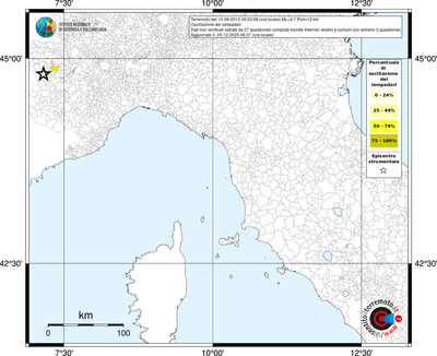Mappa territorio comunale con almeno 3 questionari