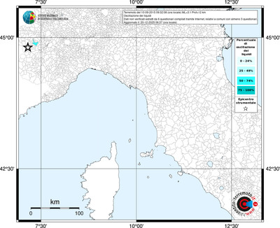Mappa territorio comunale con almeno 3 questionari