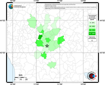 Mappa territorio comunale con almeno 3 questionari