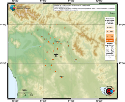 Mappa comuni con almeno 3 questionari