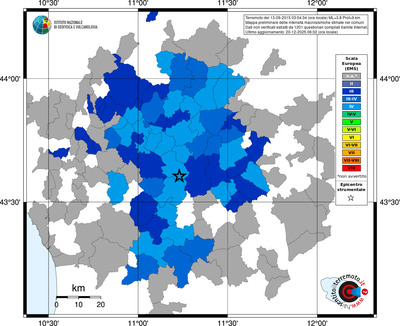 Mappa EMS - territori comuni