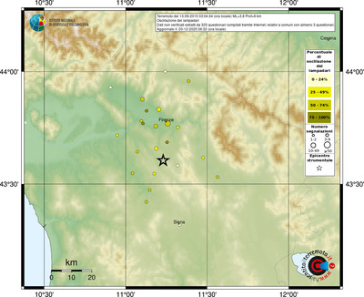 Mappa comuni con almeno 3 questionari