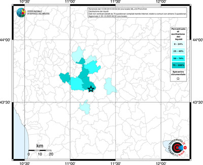 Mappa territorio comunale con almeno 3 questionari