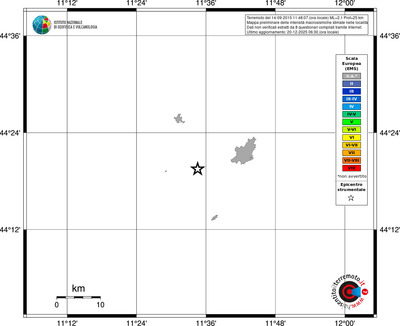 Mappa EMS - territori località