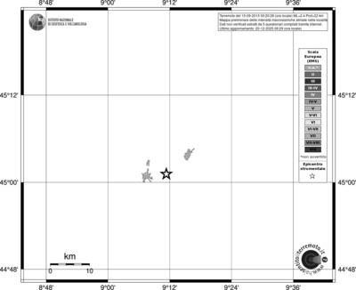 Mappa EMS - territori località