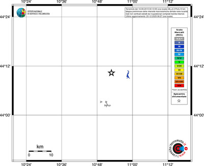 Mappa MCS - territori località