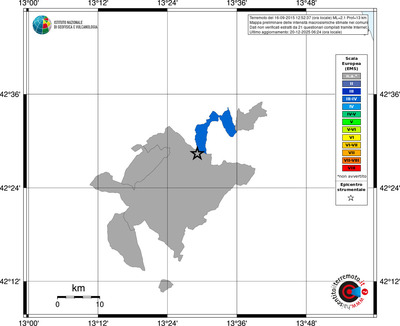 Mappa EMS - territori comuni