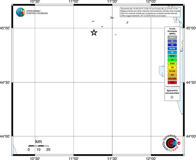 Mappa EMS - territori località
