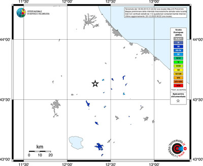 Mappa EMS - territori località