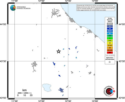 Mappa MCS - territori località
