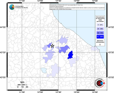 Mappa territorio comunale con almeno 3 questionari