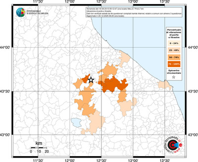 Mappa territorio comunale con almeno 3 questionari