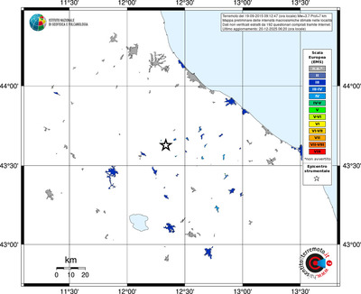 Mappa EMS - territori località