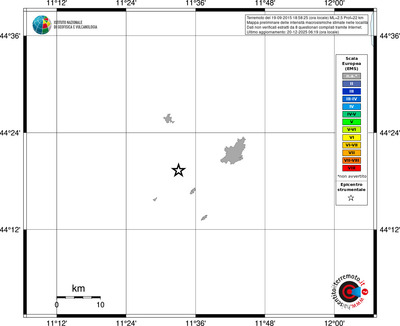 Mappa EMS - territori località