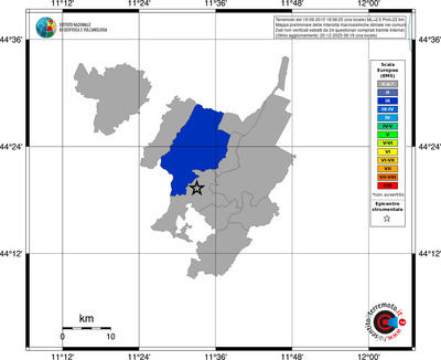 Mappa EMS - territori comuni