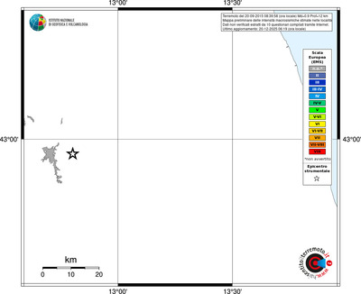 Mappa EMS - territori località