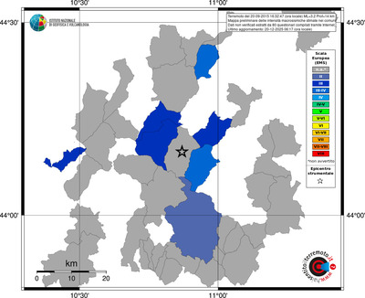 Mappa EMS - territori comuni