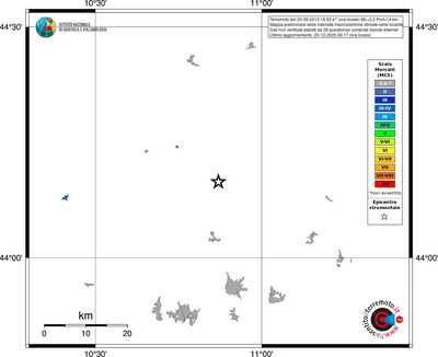 Mappa MCS - territori località