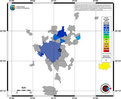 Mappa EMS - territori comuni