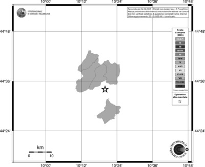 Mappa EMS - territori comuni