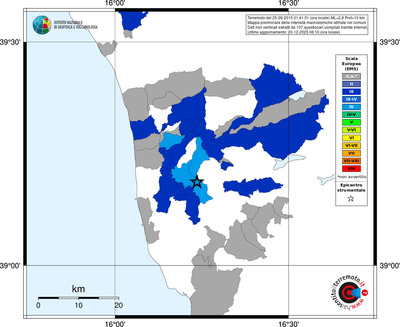Mappa EMS - territori comuni
